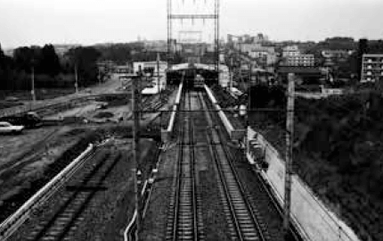 1975（昭和50）年頃の開業前のあざみ野駅周辺