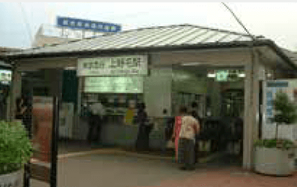 2007（平成19）年まで使用された上野毛旧駅舎