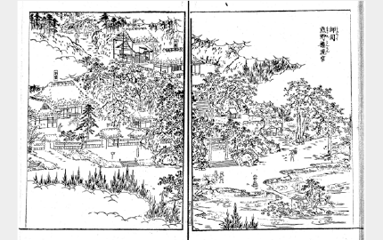 江戸名所図会（1829〈文政12〉年刊行）に登場する師岡熊野神社