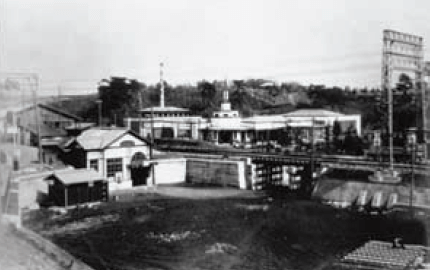 東横線開通当時の丸子多摩川駅 1926（大正15）年頃