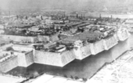 天守閣がなかった戦前の大阪城周辺